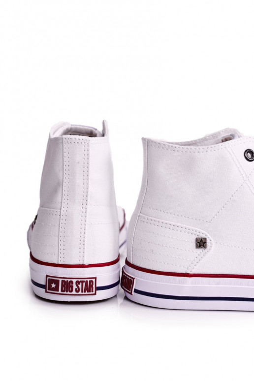 pre mužov Klasický model voľnočasovej obuvi s podrážkou BIG STAR DD174251 bielej farby pre mužov Klasický model voľnočasovej obuvi s podrážkou BIG STAR DD174251 bielej farby