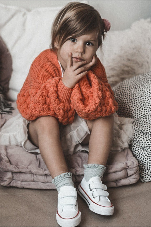 Detská voľnočasová obuv so zapínaním BIG STAR HH374199 bielej farby Detská voľnočasová obuv so zapínaním BIG STAR HH374199 bielej farby