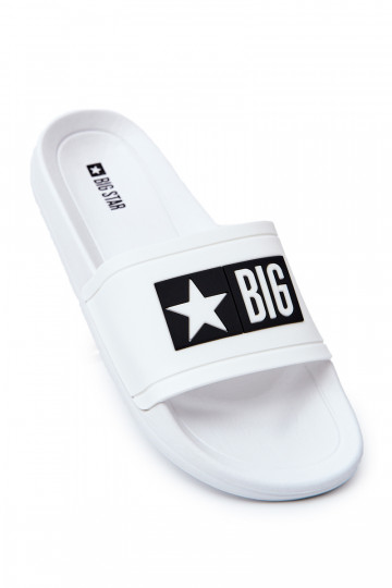 Papuče Big Star DD174700 bielej farby
