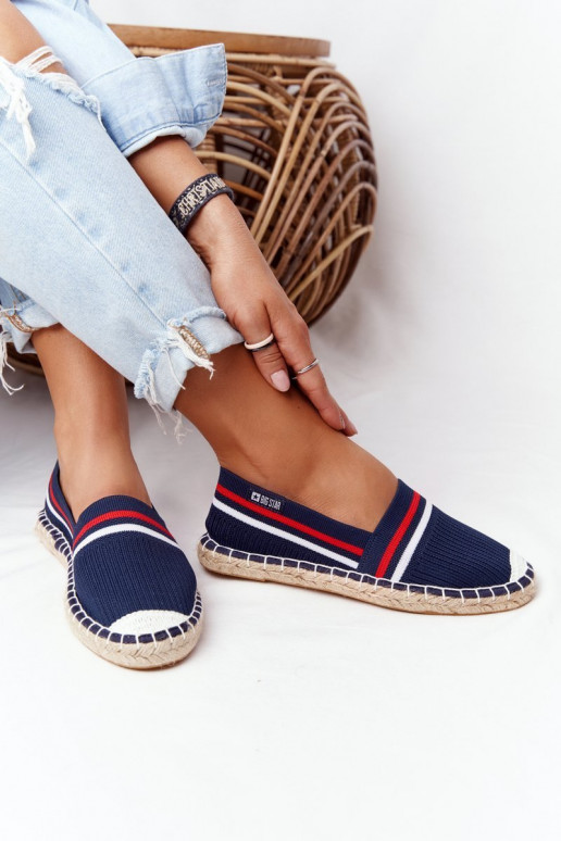 espadrilky Big Star HH274483 tmavomodré espadrilky Big Star HH274483 tmavomodré