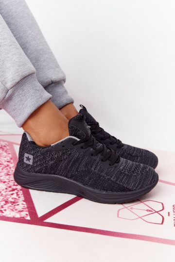 Topánky v športovom štýle Comfort Penová čierna farba Long Distance