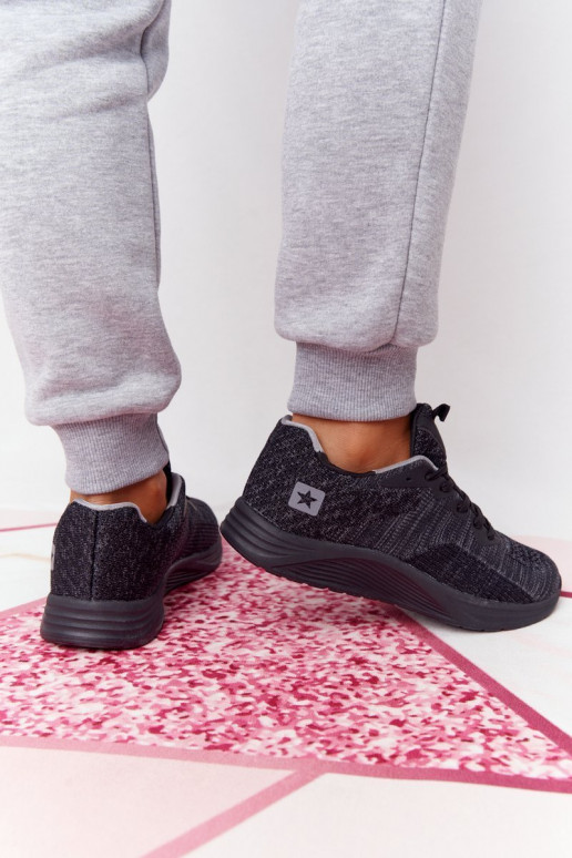 Topánky v športovom štýle Comfort Penová čierna farba Long Distance