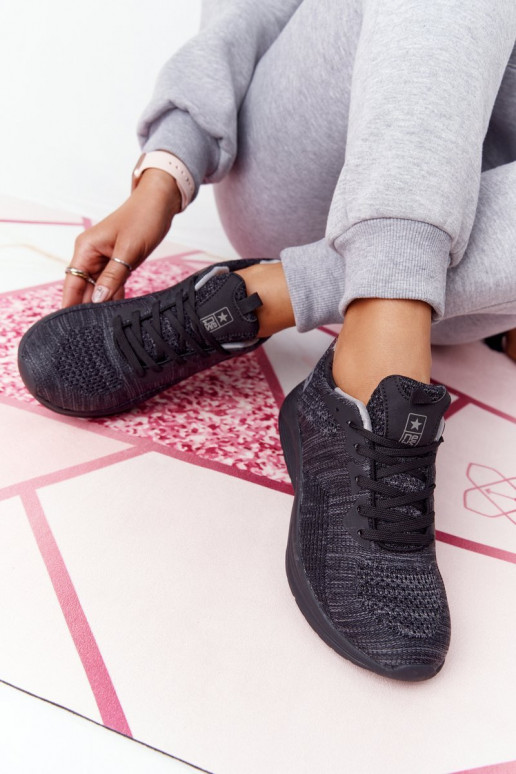 Topánky v športovom štýle Comfort Penová čierna farba Long Distance