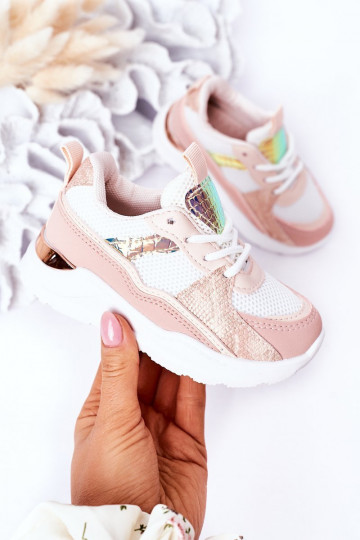 Detská športová obuv Tenisky model topánok ružovej farby Game Time 2