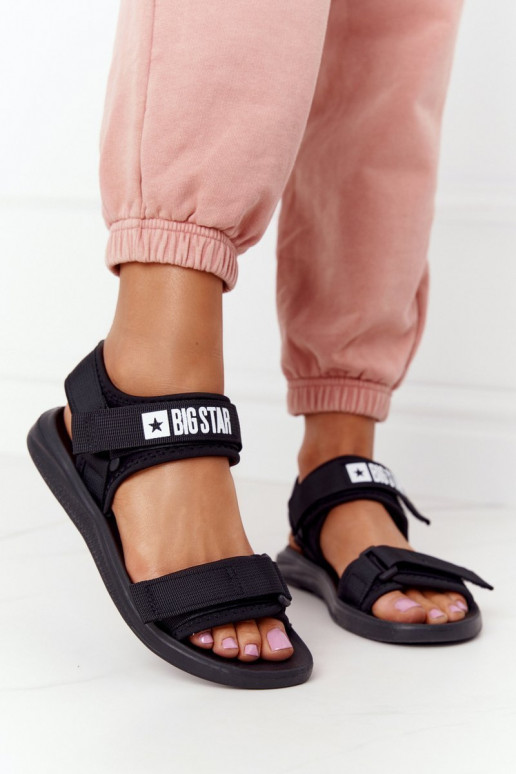 Sandále športového štýlu Big Star HH274A024 čiernej farby