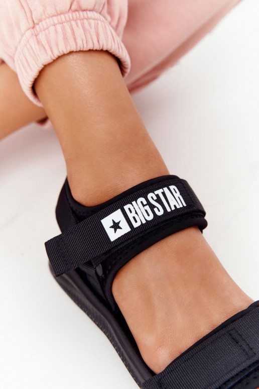 Sandále športového štýlu Big Star HH274A024 čiernej farby