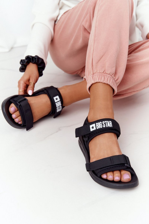 Sandále športového štýlu Big Star HH274A024 čiernej farby