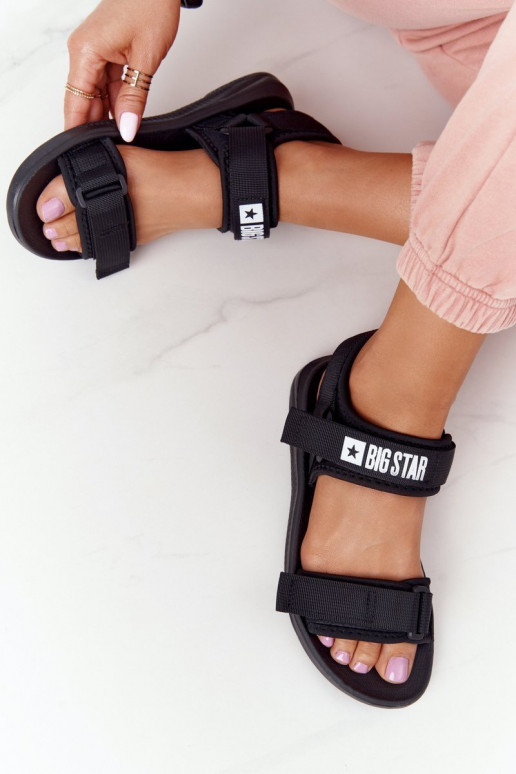 Sandále športového štýlu Big Star HH274A024 čiernej farby