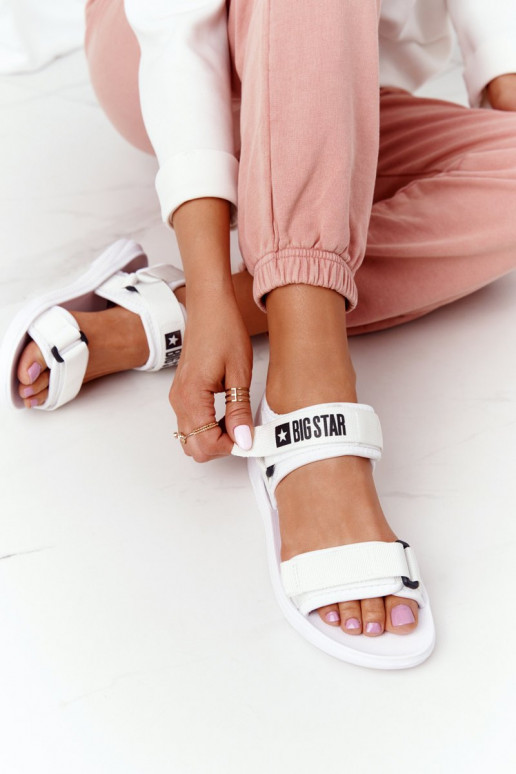 Sandále športového štýlu Big Star HH274A026 bielej farby Sandále športového štýlu Big Star HH274A026 bielej farby