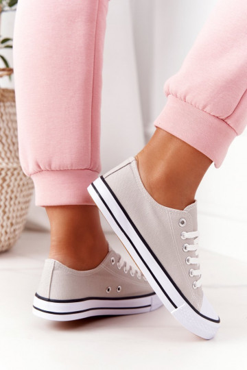 Ležérne topánky klasického modelu v šedej farbe 2