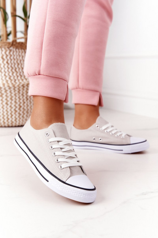 Ležérne topánky klasického modelu v šedej farbe Ležérne topánky klasického modelu v šedej farbe