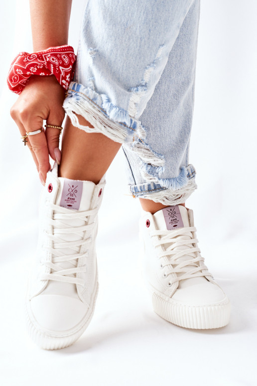 Voľnočasová obuv Cross Jeans biela farba II2R4022 Voľnočasová obuv Cross Jeans biela farba II2R4022