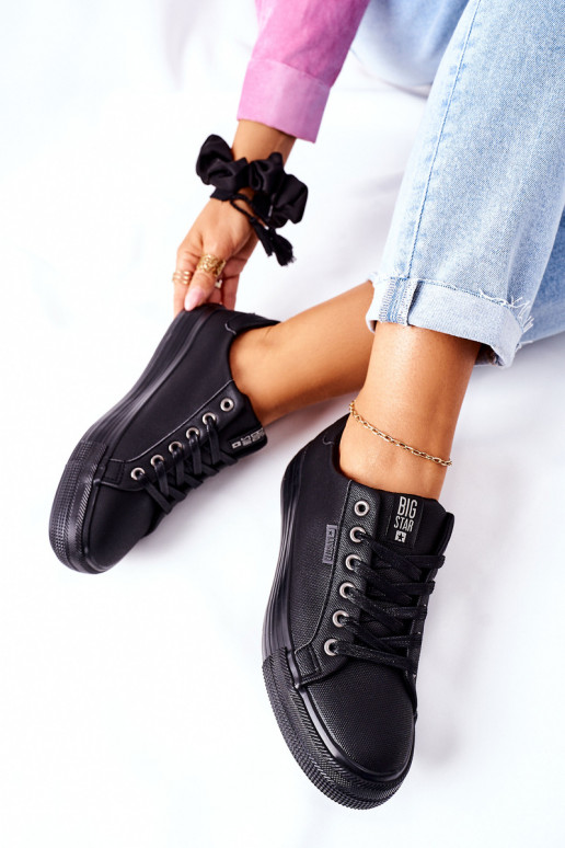 Dámske topánky s platformou BIG STAR II274345 čierne Dámske topánky s platformou BIG STAR II274345 čierne