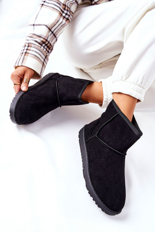 snehule oteplené kožušinkou vo vnútri čiernej farby Vicandi snehule oteplené kožušinkou vo vnútri čiernej farby Vicandi