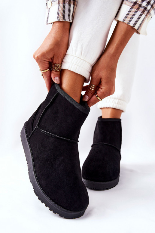 snehule oteplené kožušinkou vo vnútri čiernej farby Vicandi snehule oteplené kožušinkou vo vnútri čiernej farby Vicandi