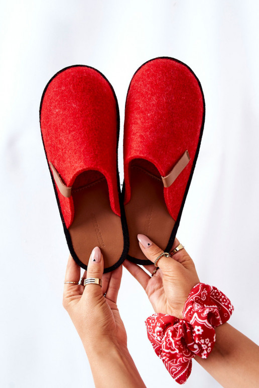 Papuče domáce II267002 červeno-hnedej farby Papuče domáce II267002 červeno-hnedej farby