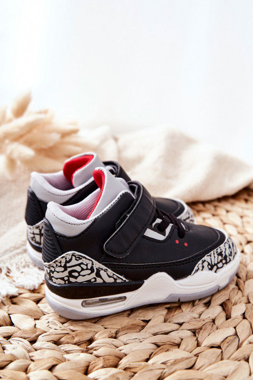 Detské tenisky Čierno-červené Linen Detské tenisky Čierno-červené Linen