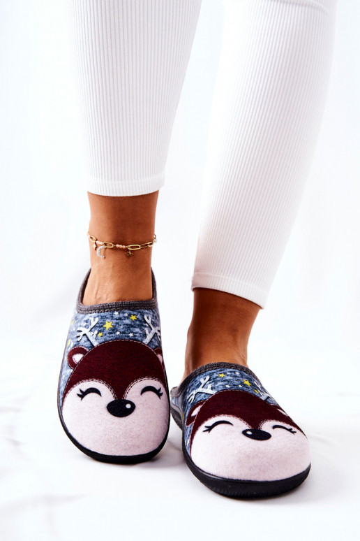 Vyhrievané papuče modrej farby Taffy Vyhrievané papuče modrej farby Taffy