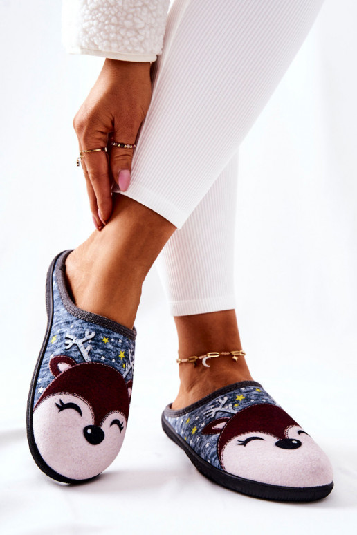 Vyhrievané papuče modrej farby Taffy Vyhrievané papuče modrej farby Taffy