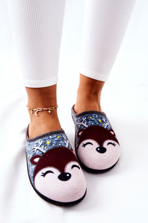 Vyhrievané papuče modrej farby Taffy Vyhrievané papuče modrej farby Taffy