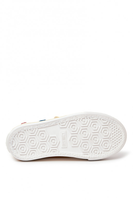 Detská obuv na voľný čas so zapínaním BIG STAR JJ374056 žltej farby Detská obuv na voľný čas so zapínaním BIG STAR JJ374056 žltej farby