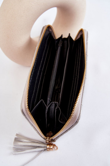 Veľká šitá peňaženka Silver Jeffrey 2