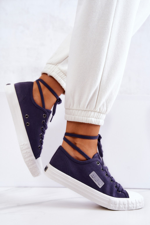 Klasický model Dámske topánky BIG STAR JJ274494 tmavomodré