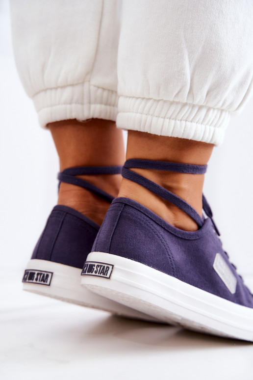 Klasický model Dámske topánky BIG STAR JJ274494 tmavomodré