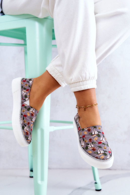 Tenisky Slip On Memory Foam Big Star JJ276015 sivej farby Tenisky Slip On Memory Foam Big Star JJ276015 sivej farby