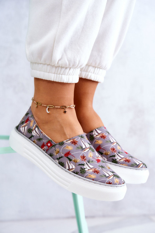 Tenisky Slip On Memory Foam Big Star JJ276015 sivej farby Tenisky Slip On Memory Foam Big Star JJ276015 sivej farby