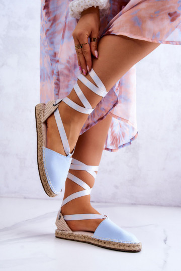 Šnurovacie espadrilky Big Star JJ274863 modré 2