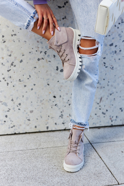 Semišové členkové čižmy Dalles s ramienkami Semišové členkové čižmy Dalles s ramienkami