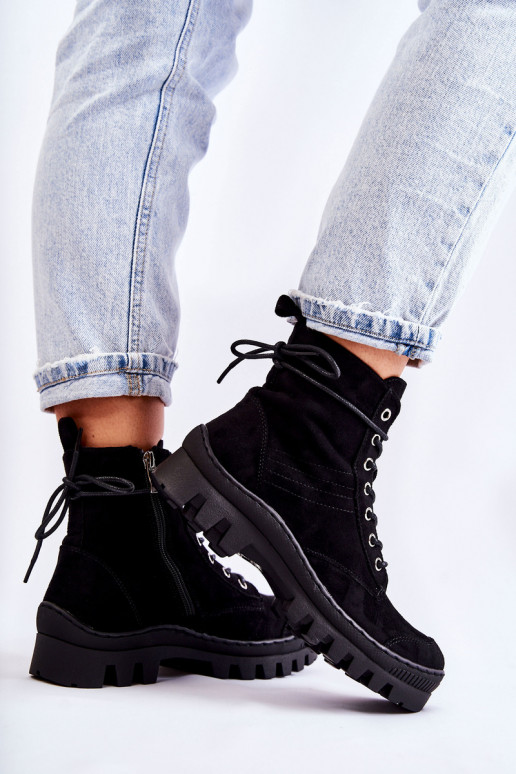 vyrobené zo semišu Čižmy čižmy čiernej farby Layden