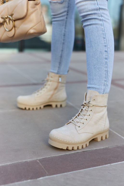 Čižmy vyrobené zo semišu topánky šedej farby Layden Čižmy vyrobené zo semišu topánky šedej farby Layden