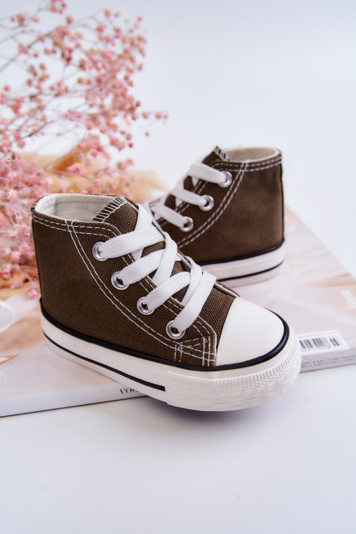 Detská voľnočasová obuv s podrážkou v kaki farbe Filemon Detská voľnočasová obuv s podrážkou v kaki farbe Filemon