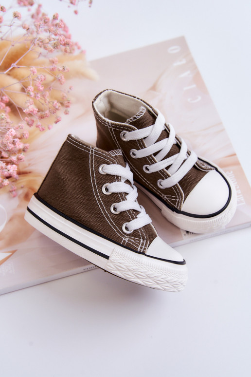 Detská voľnočasová obuv s podrážkou v kaki farbe Filemon Detská voľnočasová obuv s podrážkou v kaki farbe Filemon