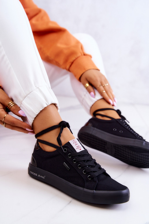 Tenisky na ramienka Cross Jeans JJ2R4039C čiernej farby Tenisky na ramienka Cross Jeans JJ2R4039C čiernej farby