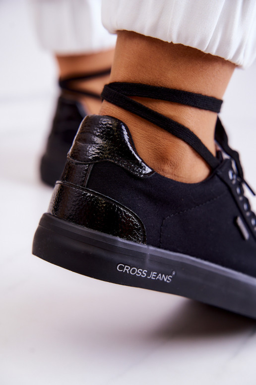Tenisky na ramienka Cross Jeans JJ2R4039C čiernej farby Tenisky na ramienka Cross Jeans JJ2R4039C čiernej farby