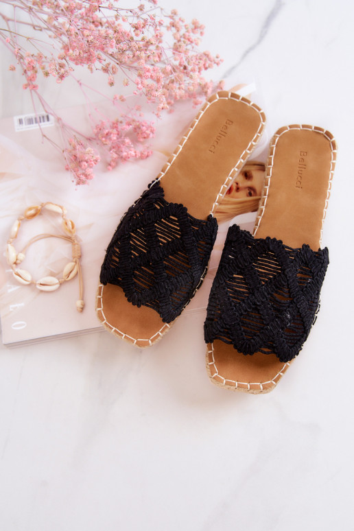 Ľahké papuče čiernej farby Polly Ľahké papuče čiernej farby Polly