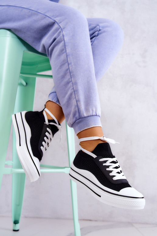 Tenisky s ponožkovou podrážkou v čiernej farbe Soren Tenisky s ponožkovou podrážkou v čiernej farbe Soren