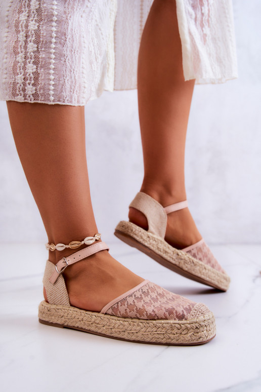 Espadrilky s prackami Nude Charlene Espadrilky s prackami Nude Charlene