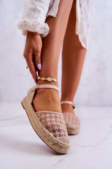 Espadrilky s prackami Nude Charlene 2