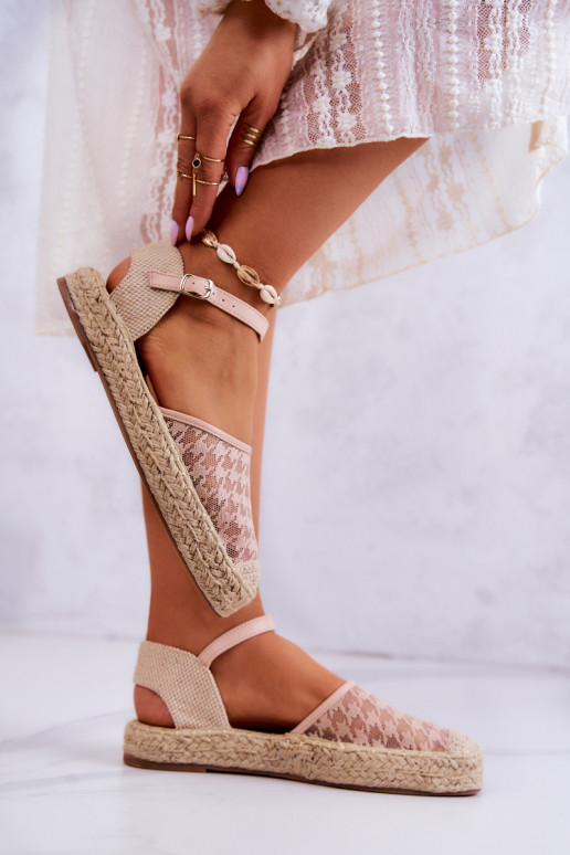 Espadrilky s prackami Nude Charlene Espadrilky s prackami Nude Charlene