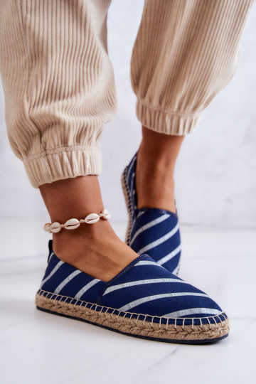 Klasický model espadriliek Big Star JJ274960 tmavomodrý