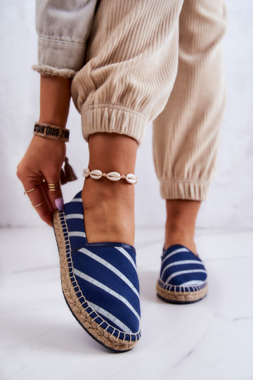 Klasický model espadriliek Big Star JJ274960 tmavomodrý 2