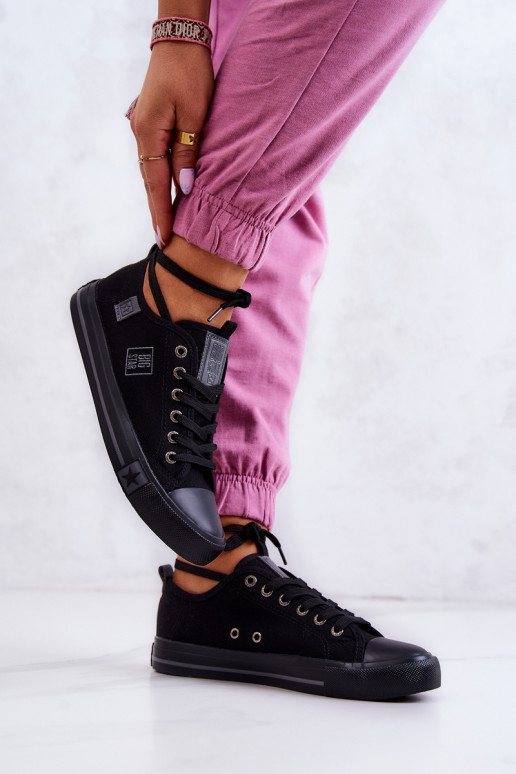 Klasický model plochých topánok Big Star JJ274257 čiernej farby Klasický model plochých topánok Big Star JJ274257 čiernej farby