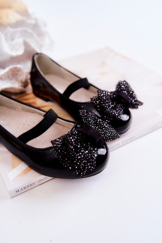 Balerínky so stuhami v čiernej farbe Zolly Balerínky so stuhami v čiernej farbe Zolly