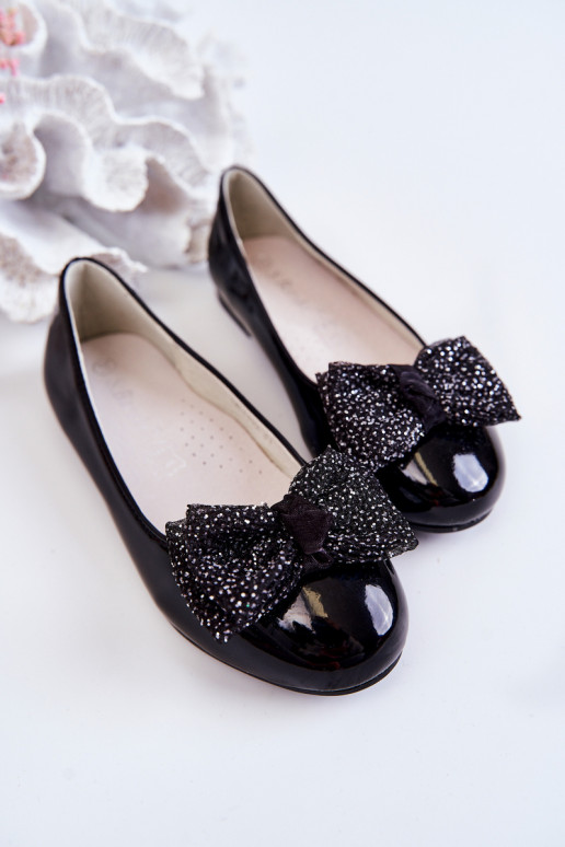 Balerínky so stuhami v čiernej farbe Zolly Balerínky so stuhami v čiernej farbe Zolly