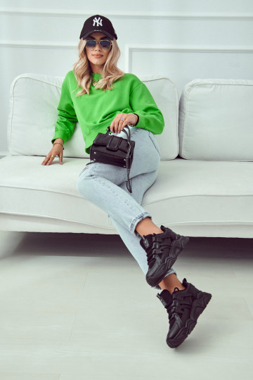 Štýlové voľnočasové topánky v čiernej farbe Daren 2