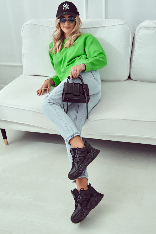 Štýlové voľnočasové topánky v čiernej farbe Daren